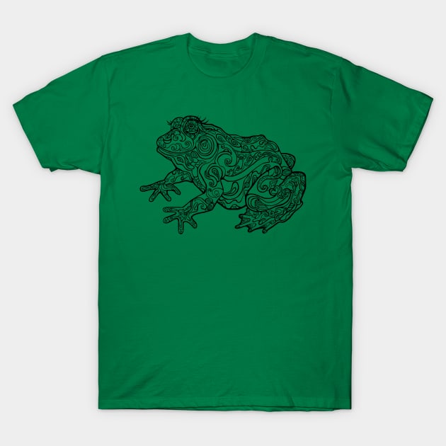 Linework Paisley Frog T-Shirt by Art by Deborah Camp